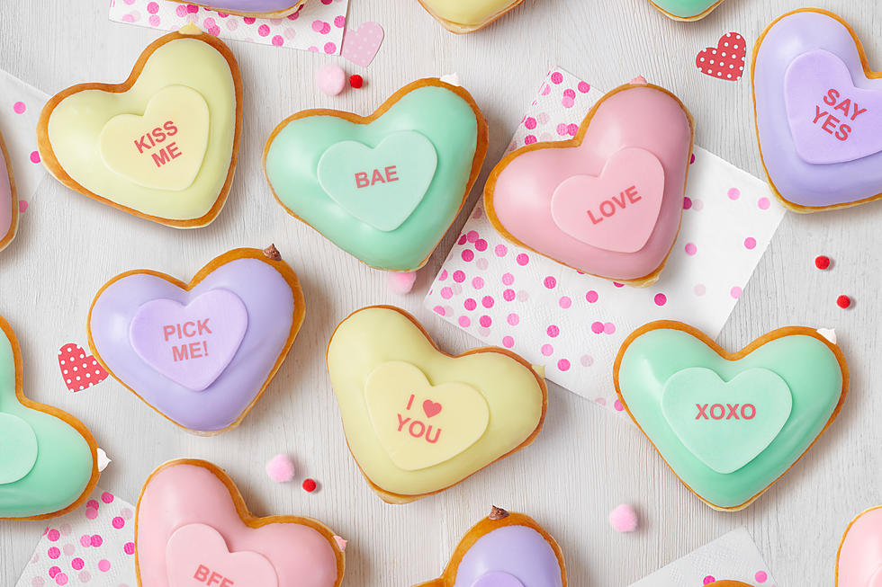 Krispy Kreme’s Conversation Heart Doughnuts are Back!