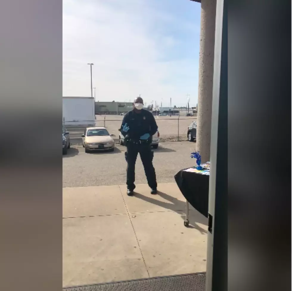 GRPD Officer Gets Down While Serving Lunch At Boys &#038; Girls Club