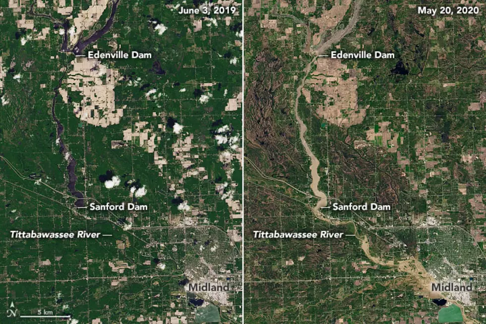 See Photos Of The Flooding In Midland, Michigan From Space