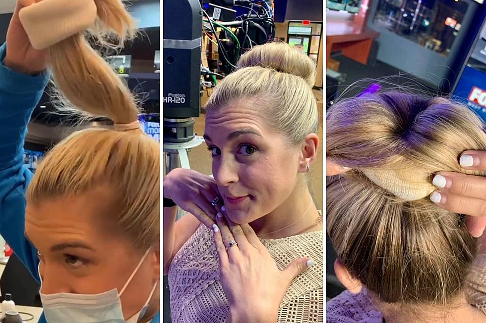 Fox 17 Meteorologist Goes Viral With Her Tube Sock Hair Bun Hack