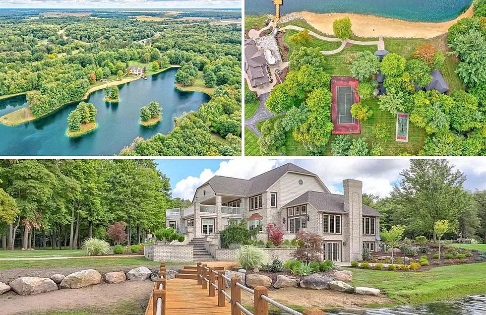 Take My Money! This 15 Acre Michigan Mansion Includes A Private Beach