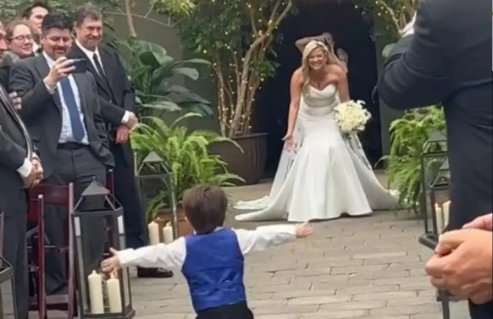 Watch: Cute Little Michigan Ring Bearer Loses It When He Sees Mom In Dress