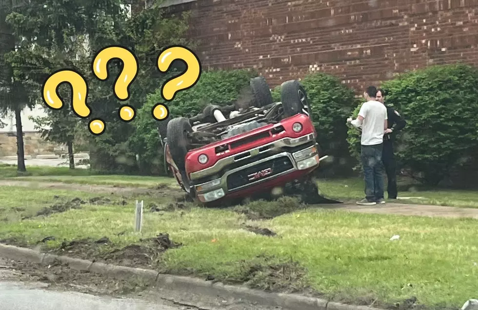 How Did this Driver end Upside Down in Front of the CVS at 28th and Eastern?