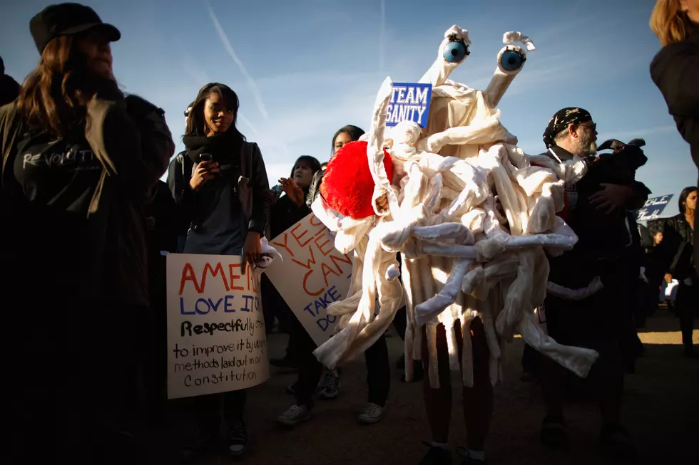 Jon Stewart And Stephen Colbert Hold Rally On National Mall