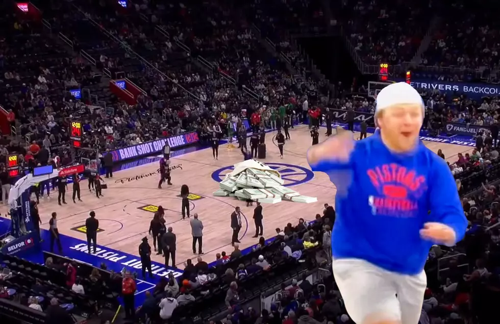 This Man Made A Once In A Lifetime Shot To Win $10,000 at Saturday&#8217;s Pistons Game