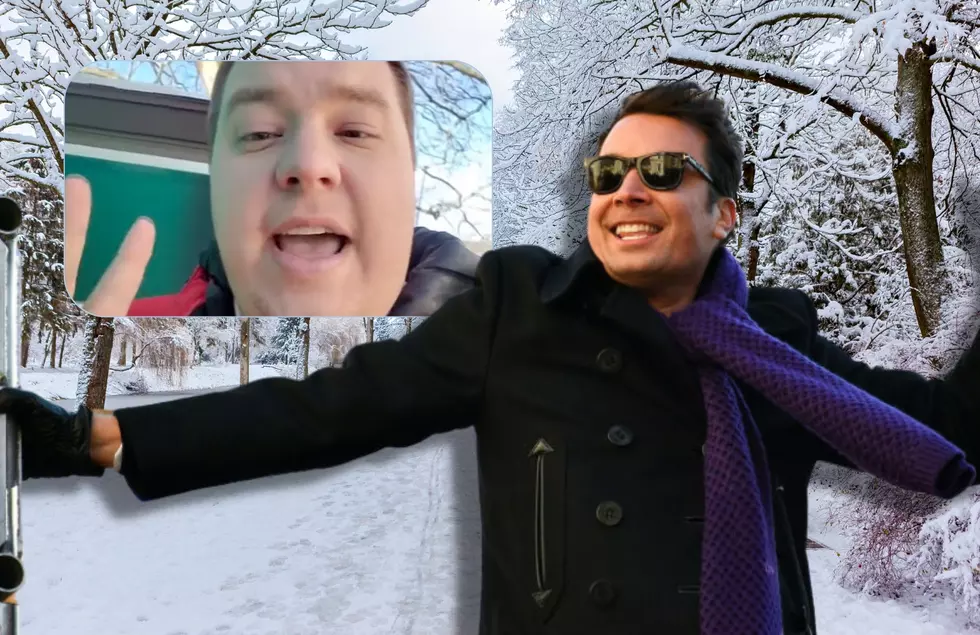 Viral Video: West Michigan Meteorologist Challenging Jimmy Fallon To An Ice ‘Slide-Off’