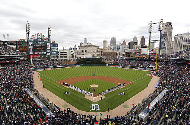 Comerica Park entrance., As seen from the corner of Whitere…
