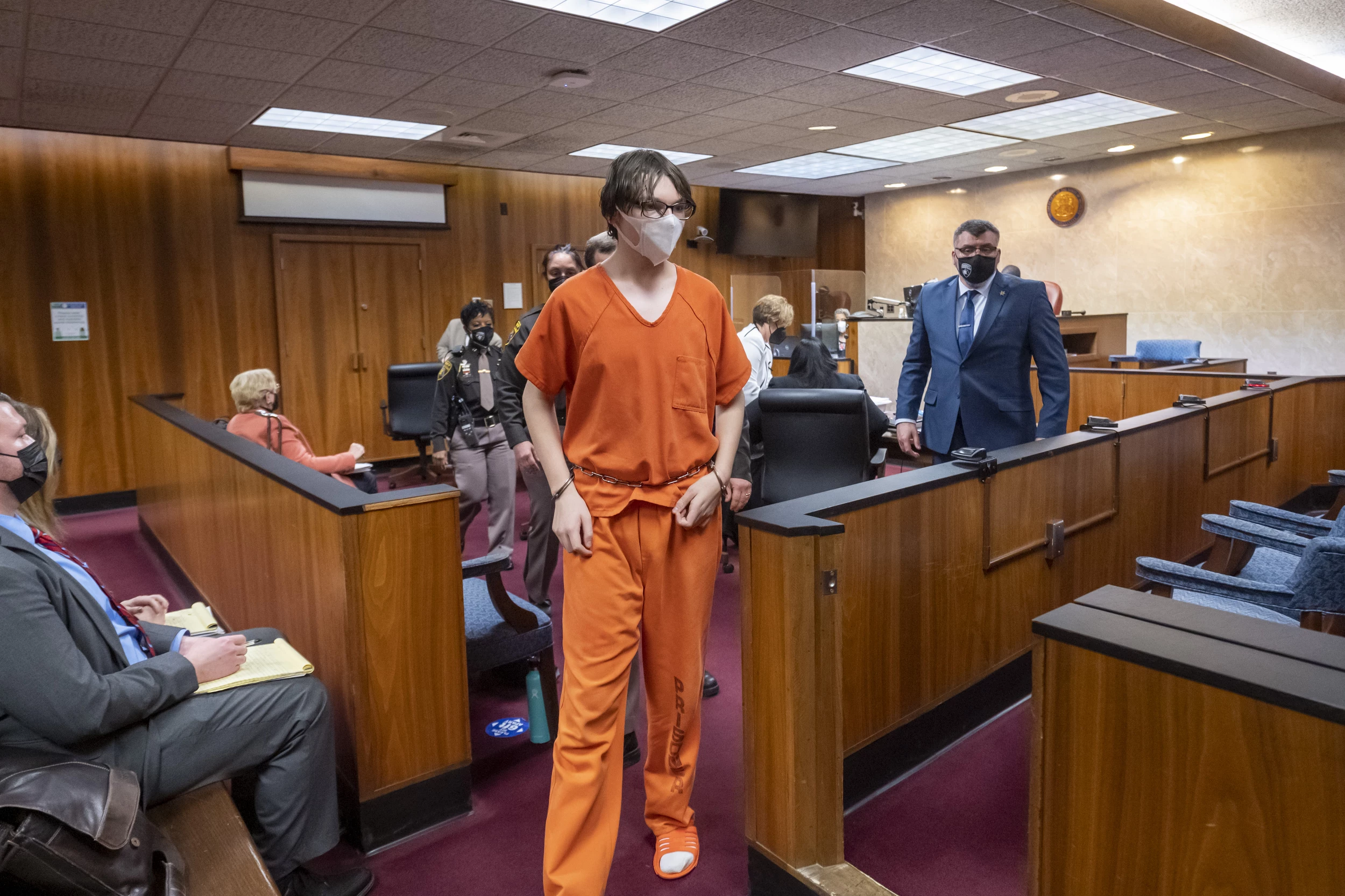Oxford High School Shooter Ethan Crumbley Attends Court Hearing