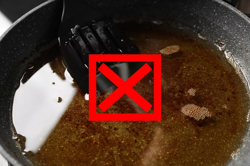 Grease in a pan