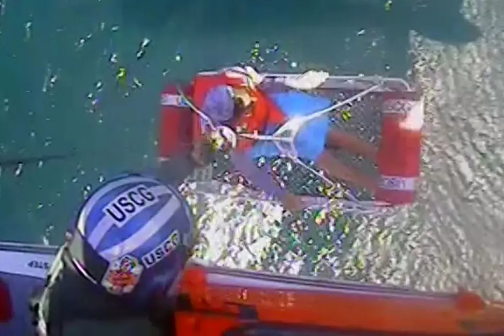 Watch: Detroit Coast Guard Rescues Boaters On Lake Erie
