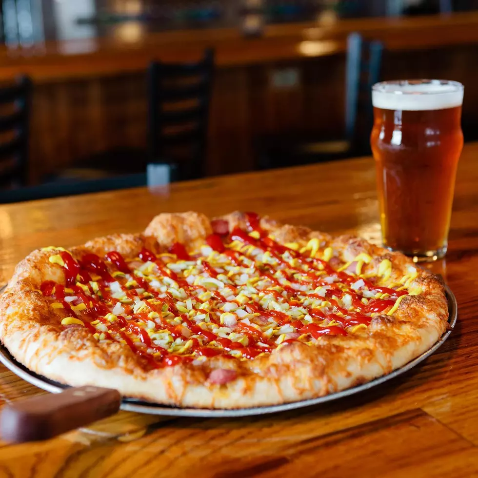 A photo of the Westerdog pizza available at the Mitten Brewing Co. in Grand Rapids, Michigan.