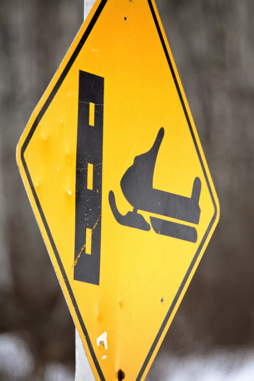 Skidoo crossing sign