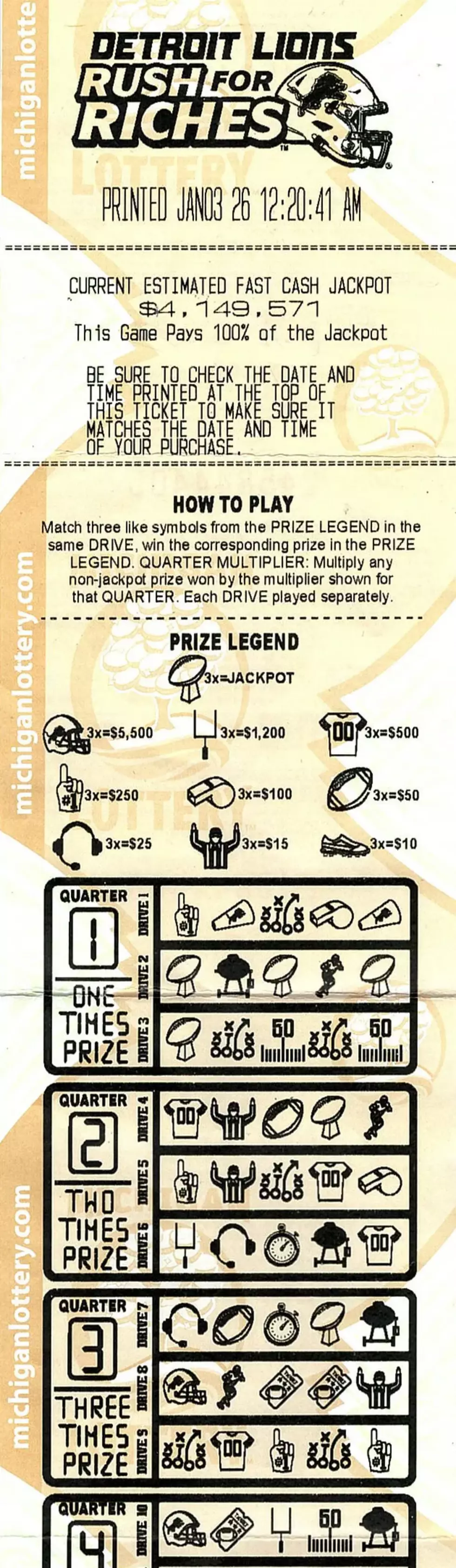 Credit: Michigan Lottery