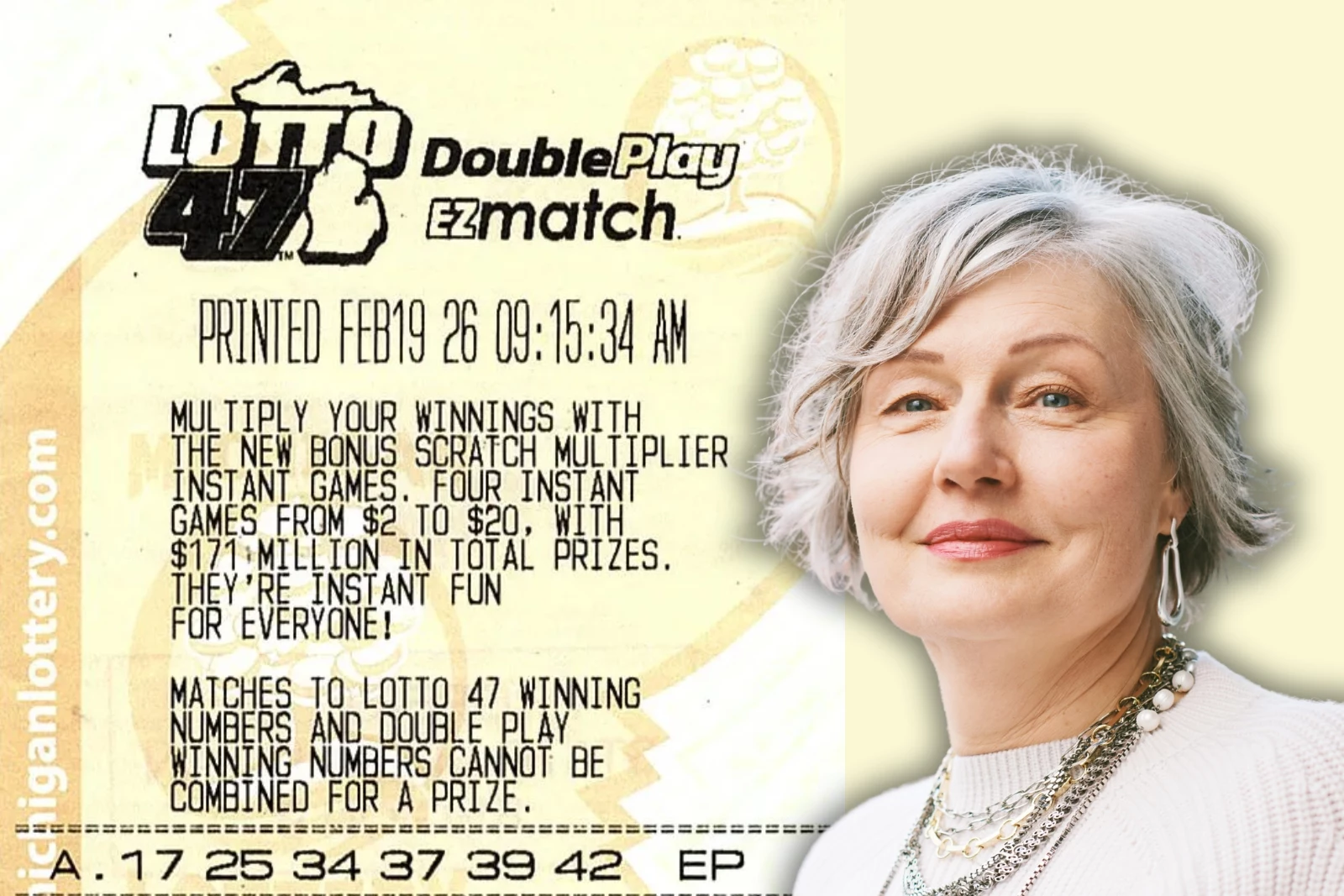 Michigan woman wins $3.98 million Lotto 47 jackpot