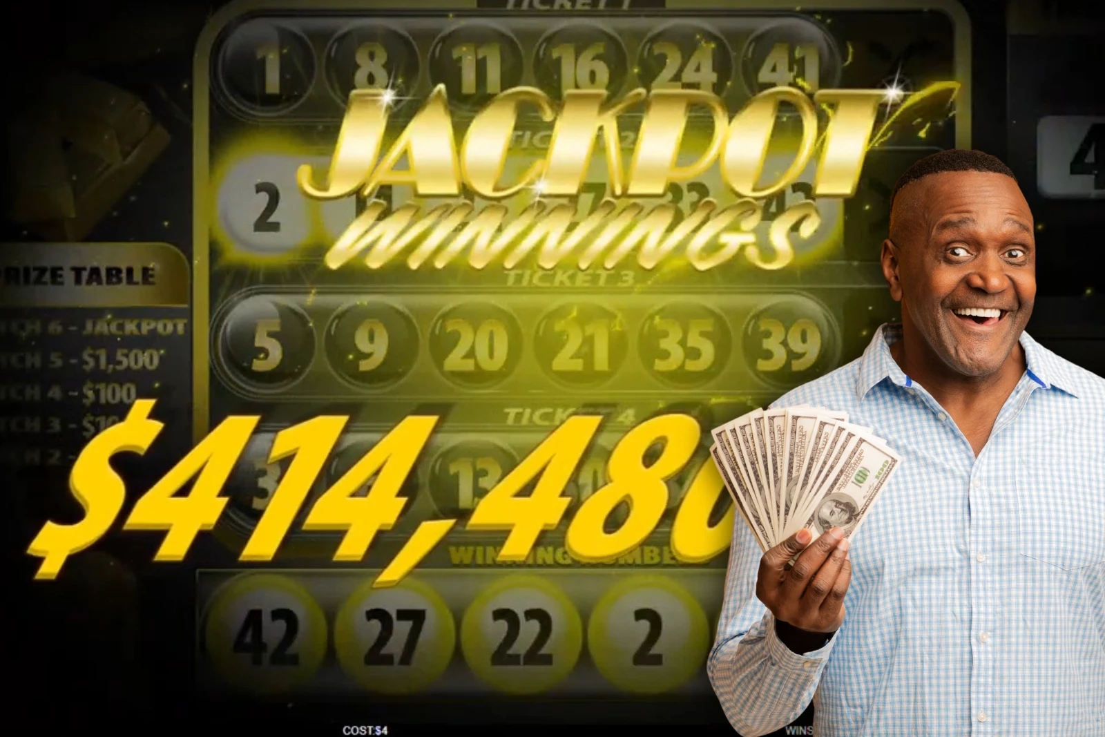 Michigan Man Wins $358K Online Fantasy 5 Lottery Jackpot