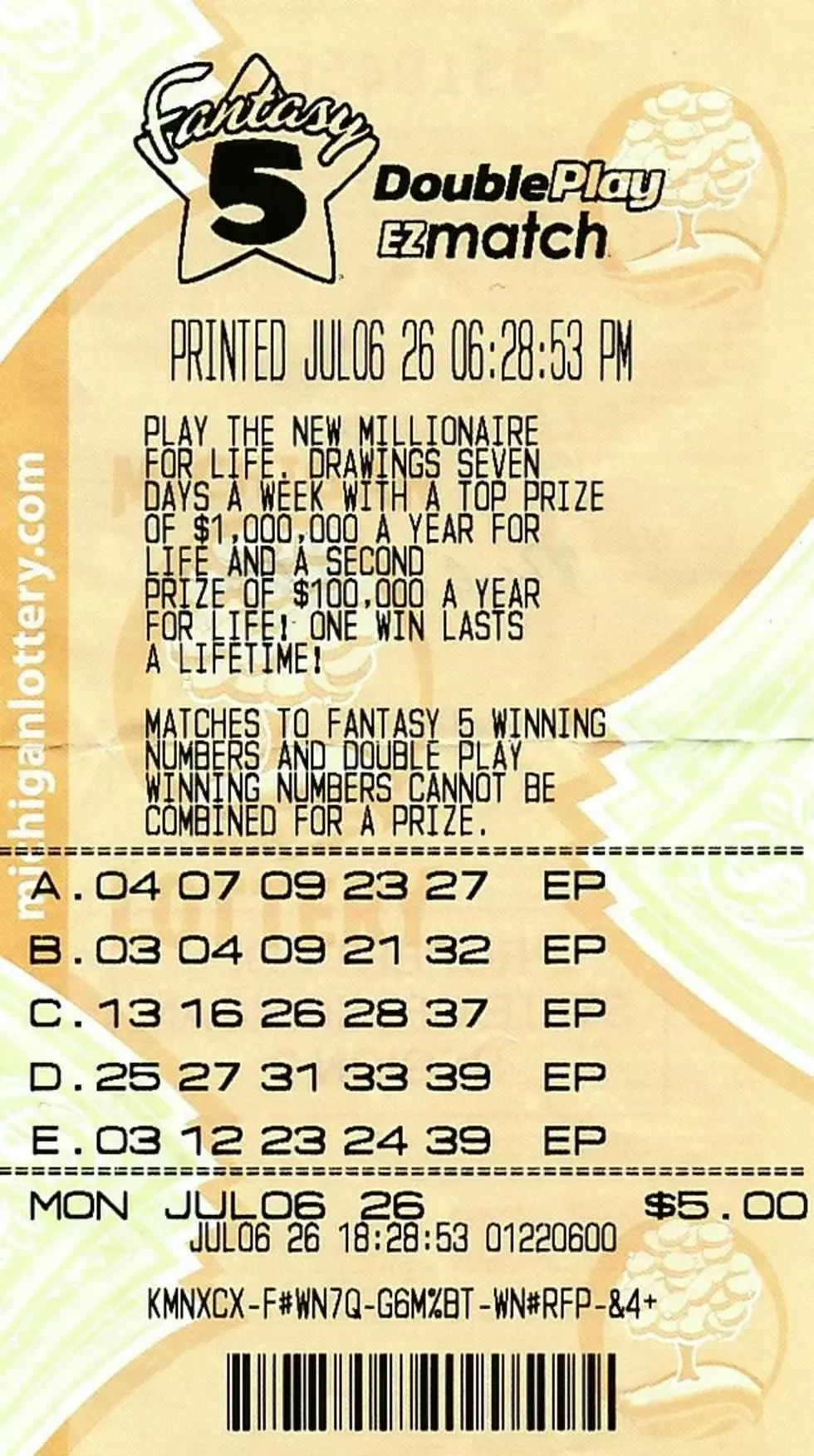 Credit: Michigan Lottery