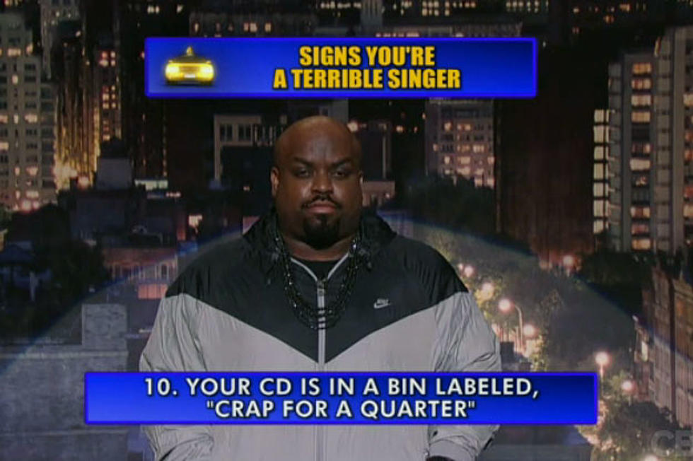 Cee Lo’s Top 10 Signs You’re a Terrible Singer on Letterman