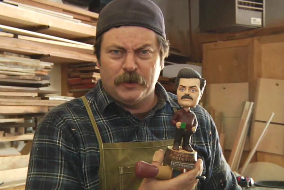You Need a Ron Swanson Bobblehead, Nick Offerman Shows You 