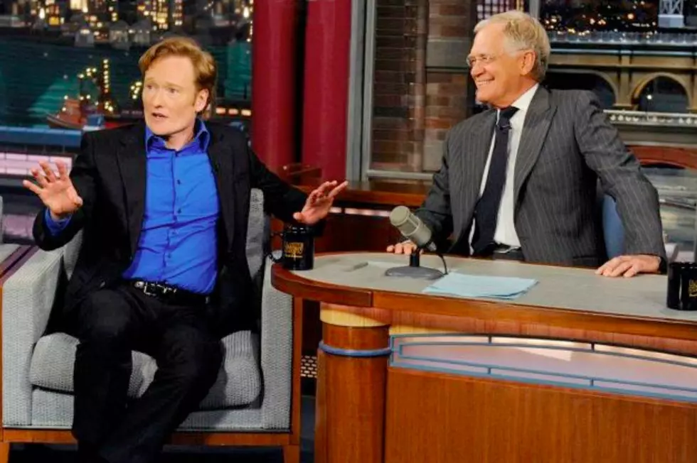 Watch as Conan Visits Letterman, Leno Bashing Ensues