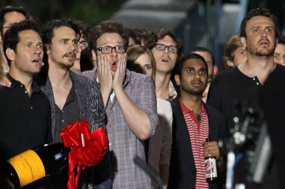 First Look: Seth Rogen, James Franco, Rihanna and an All-Star Cast Watch the ‘End of the World’