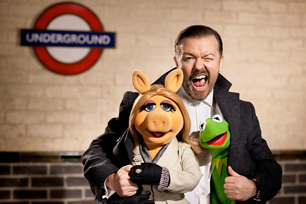 ‘The Muppets 2′ Video: Ricky Gervais has Fun with Pepe the King Prawn