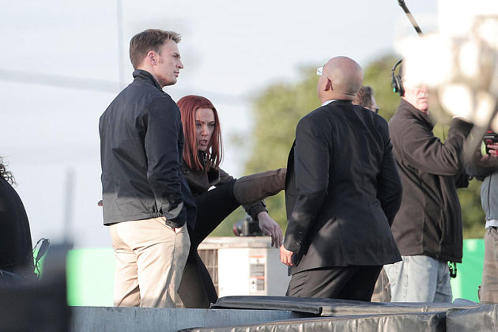 ‘Captain America 2′ Pics: Look Who The Cap and Black Widow Are Fighting…