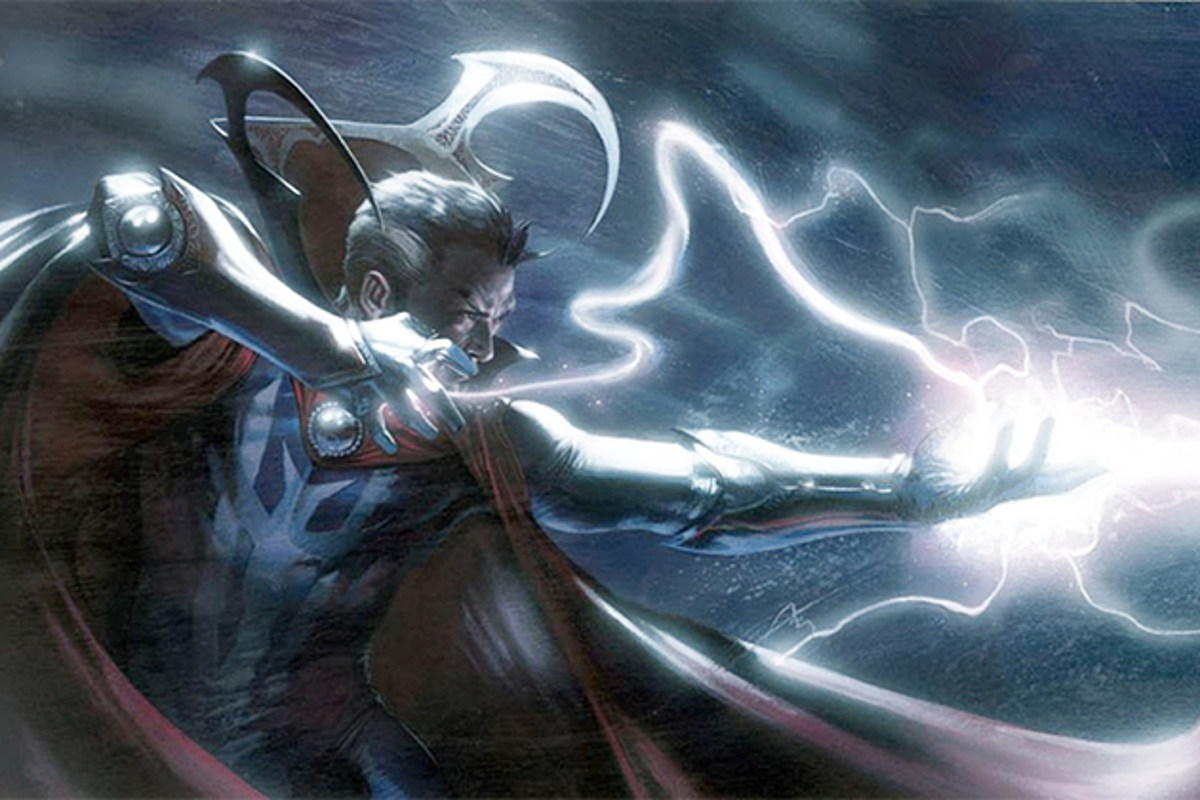 But what are the sources of this evil Doctor Strange's boundless power? His power stems from his dark magic and having consumed whole cosmic entities. Also, this evil Strange version has absorbed a less evil version of himself. This likely made his strength increase many folds. The only thing which seems to be troubling Strange is his attempts to change a point in time. He fails at it and his attempts tamper his reality and shatter it. This enslaves him in a prison instead of being destroyed.