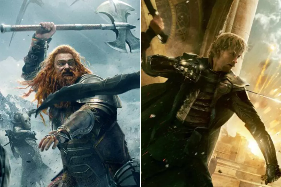 ‘Thor 2′ Posters: Volstagg and Fandral Fend Off Some Dark Elves