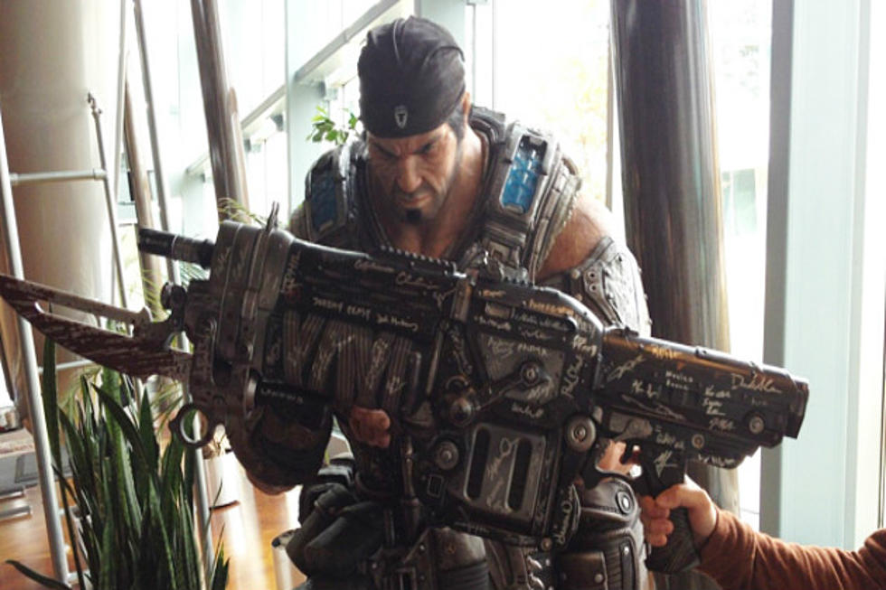Signed Gears of War Lancers Auctioned for Insomniac Games Artist