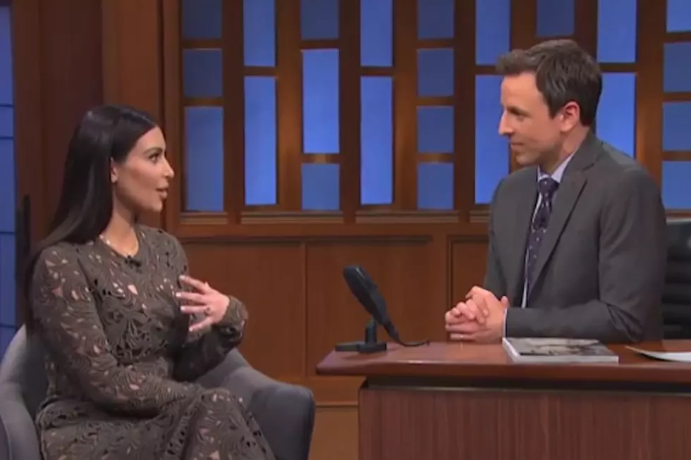 How Kanye Got Peed on for Vogue and More From Kim Kardashian’s Chat With Seth Meyers