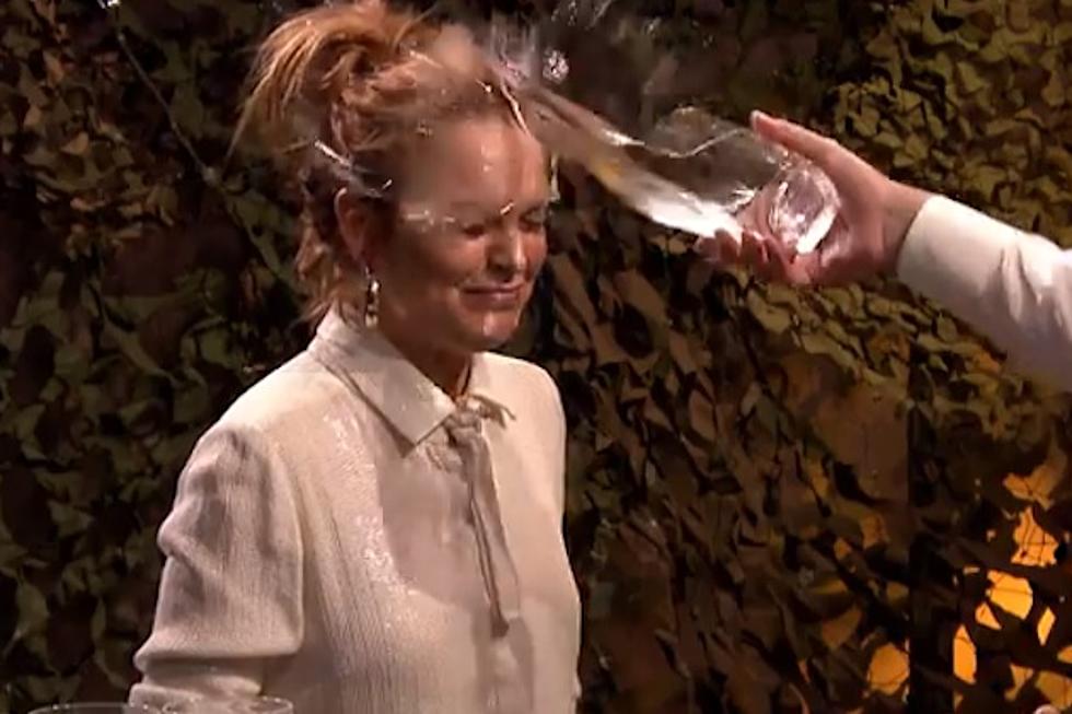 Water War: Lindsay Lohan Gets Splashed in the Face by Fallon