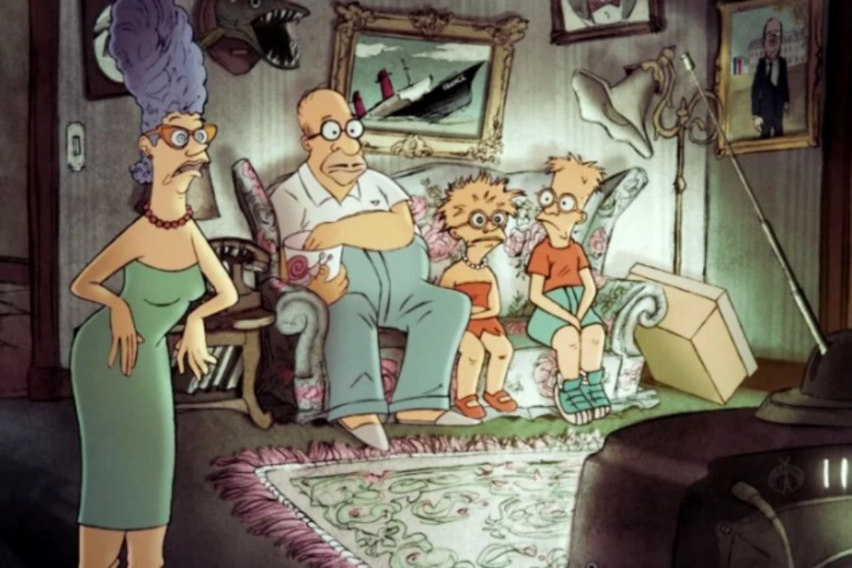 Sylvain Chomet Animates 'The Simpsons' Couch Gag