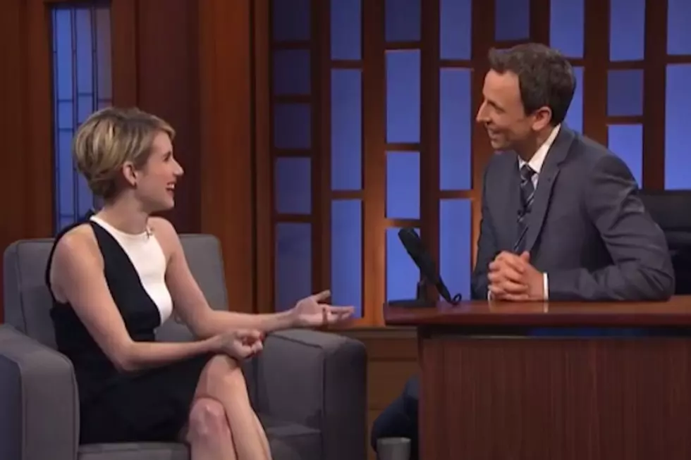 Emma Roberts Shares Ghost-Combating Tips With Seth Meyers