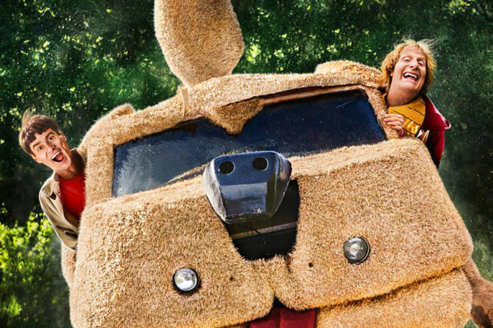 ‘Dumb and Dumber 2′ Poster: Cinema’s Biggest Idiots (and Their Stupid Car) Are Back!