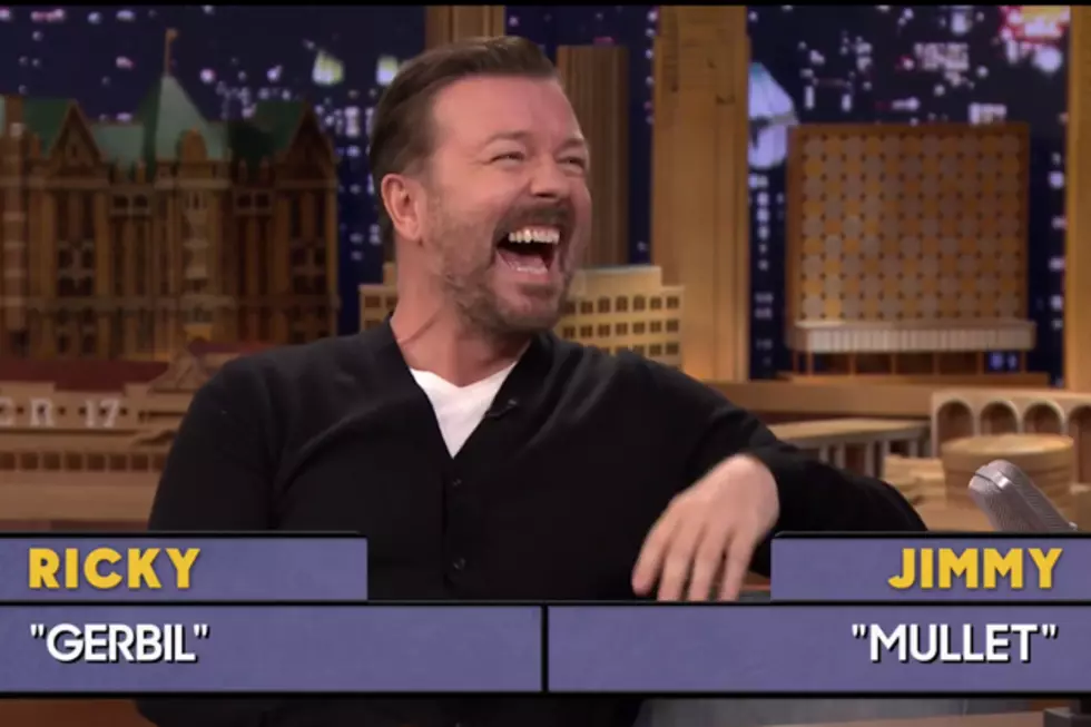 Ricky Gervais Gets Sloppy When Playing Jimmy Fallon’s Word Sneak