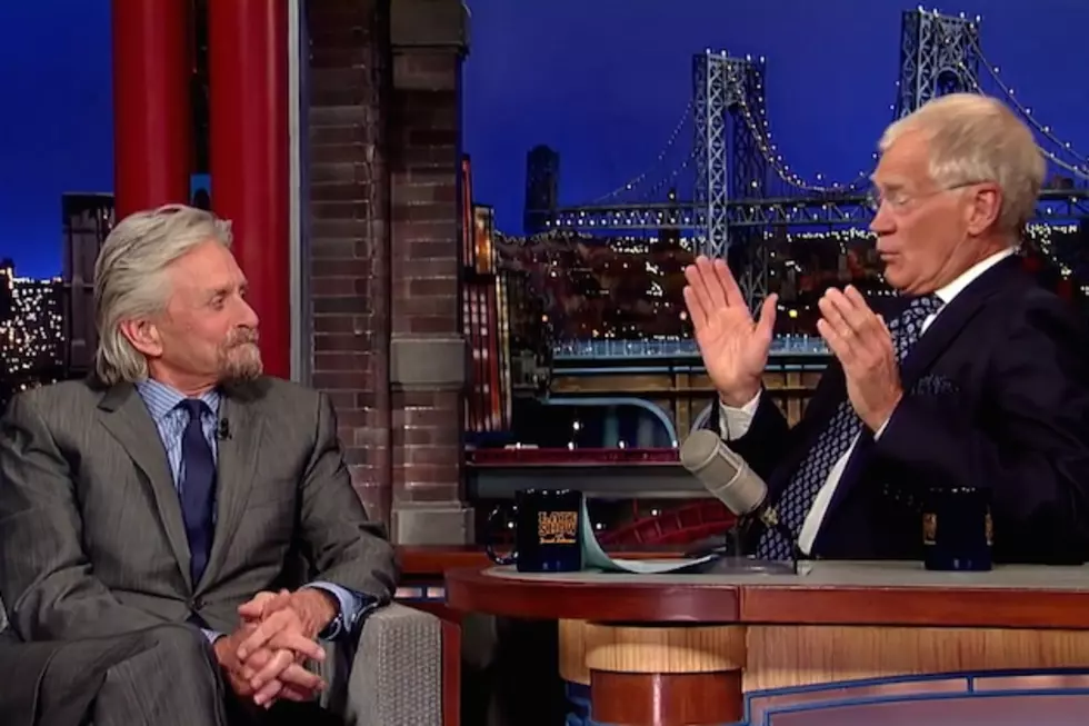 Michael Douglas Talks 'Ant-Man' and Comic-Con on Letterman