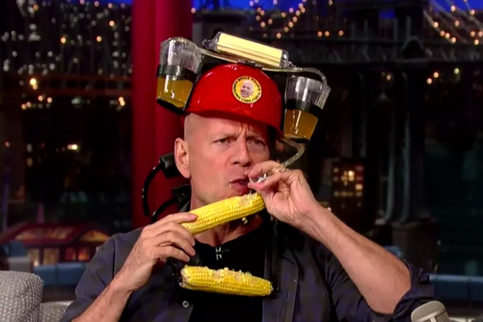 Watch Bruce Willis' Insane Method for Eating Corn