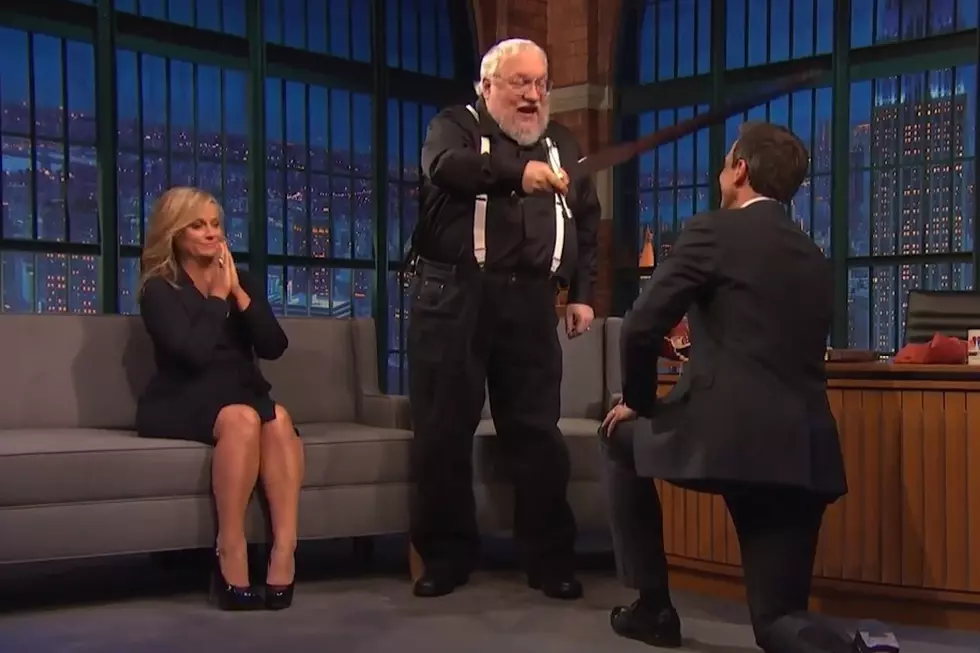 Seth Meyers Was Knighted by ‘Game of Thrones’ Author George R.R. Martin (and Amy Poehler)