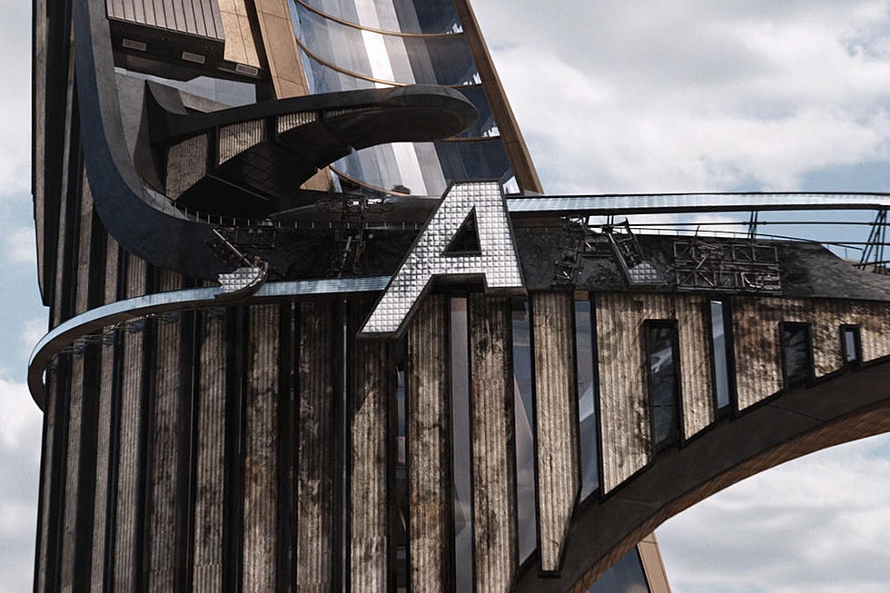 Robert Downey, Jr. Took Home the Giant “A” From the ‘Avengers’ Stark Tower