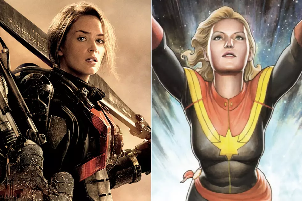 Emily Blunt on ‘Captain Marvel’ Role: “Let’s Call Marvel About That Right Now”