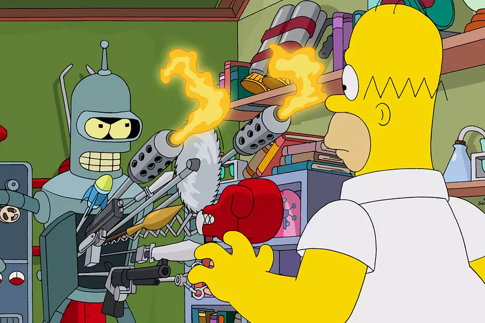 'The Simpsons' Crosses Over with 'Futurama' in Couch Gag