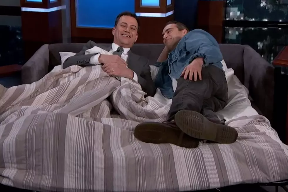 Watch Joaquin Phoenix Get Into Bed With Jimmy Kimmel