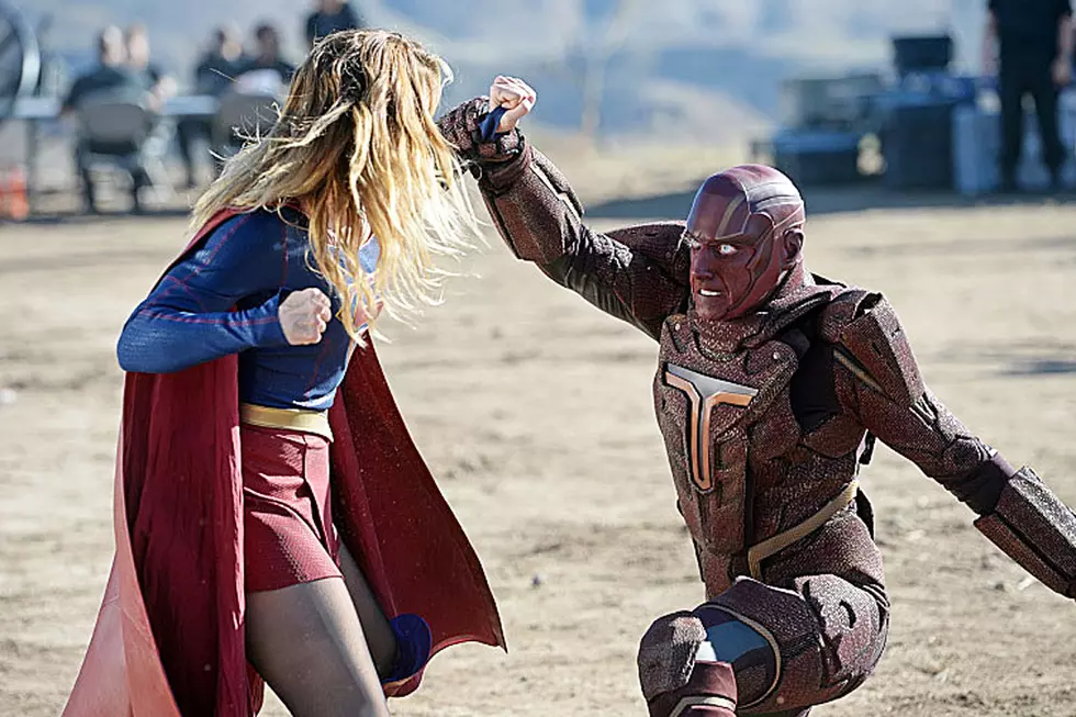 ‘Supergirl’ Squares Off Against Red Tornado in New ‘Red Faced’ Photos