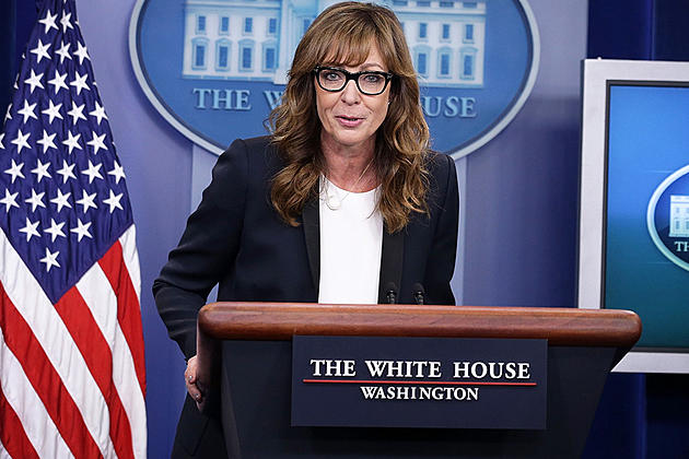 ‘West Wing’ Alum Allison Janney Leads White House Briefing in Character