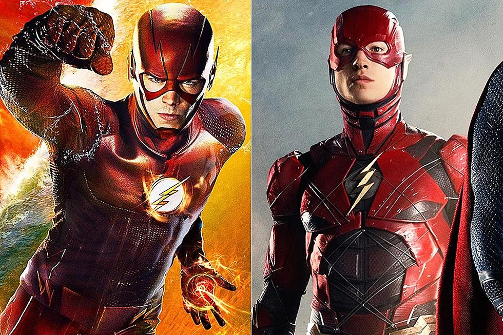 'Flash' Star Grant Gustin Reacts to Ezra Miller's Costume