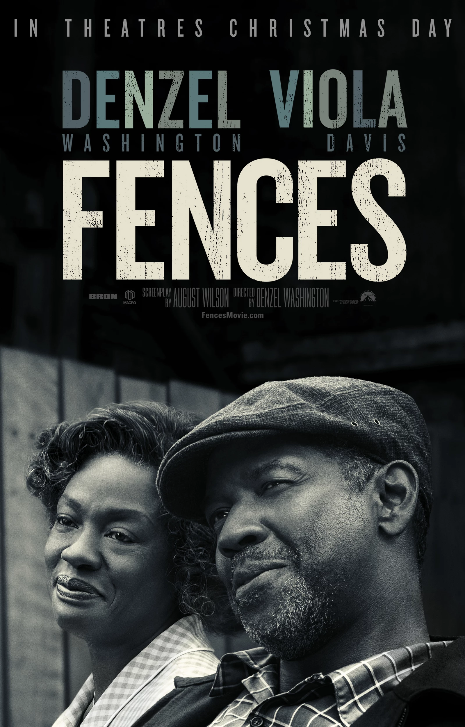 Denzel Washington and Viola Davis Put On Brave Faces in New Fences Poster