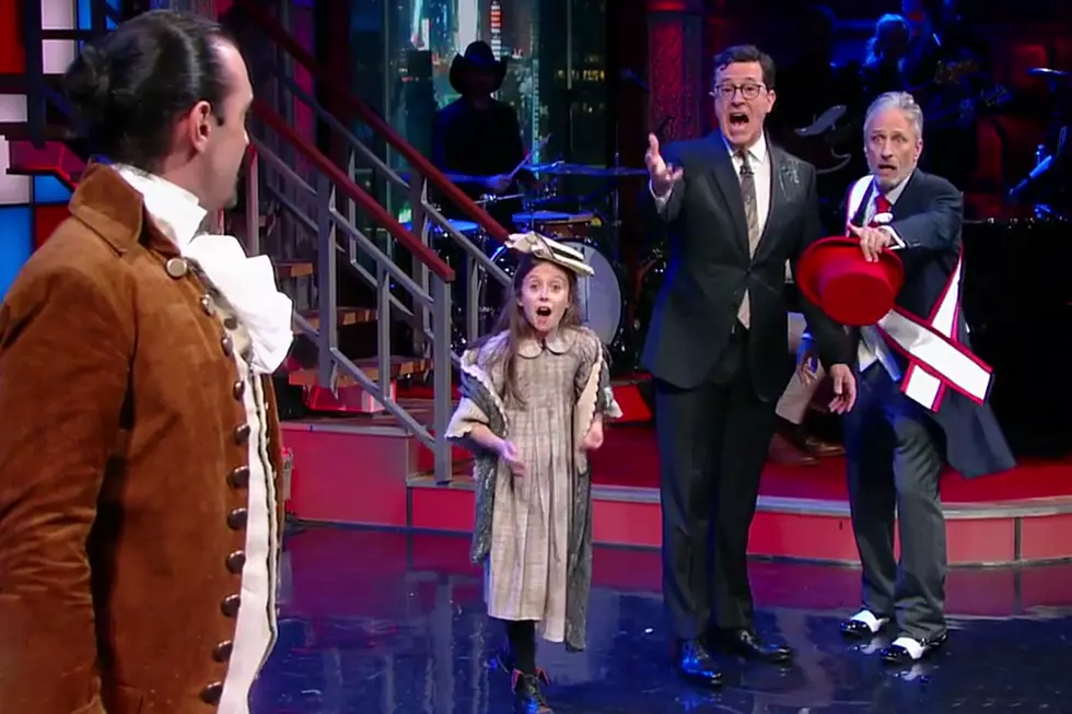 Colbert Enlists Jon Stewart, 'Hamilton' for Last Voting Push