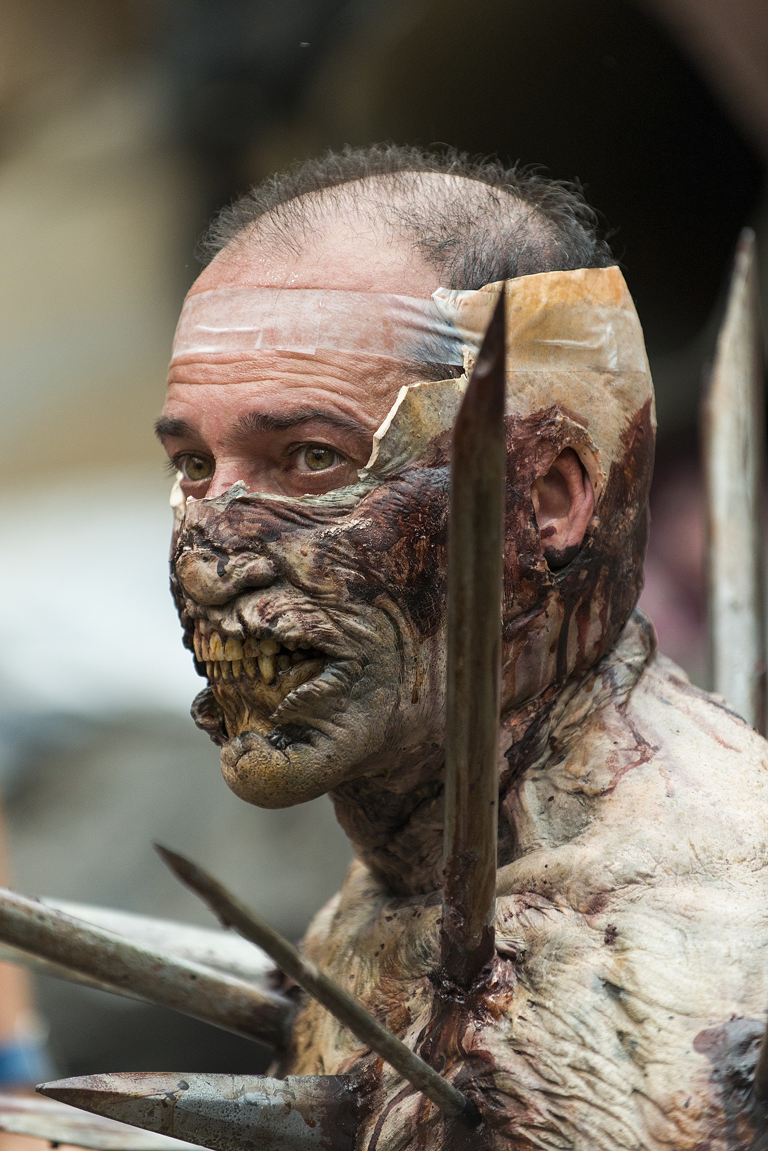 Walking Dead' Spiked Walker Behind the Scenes Photos