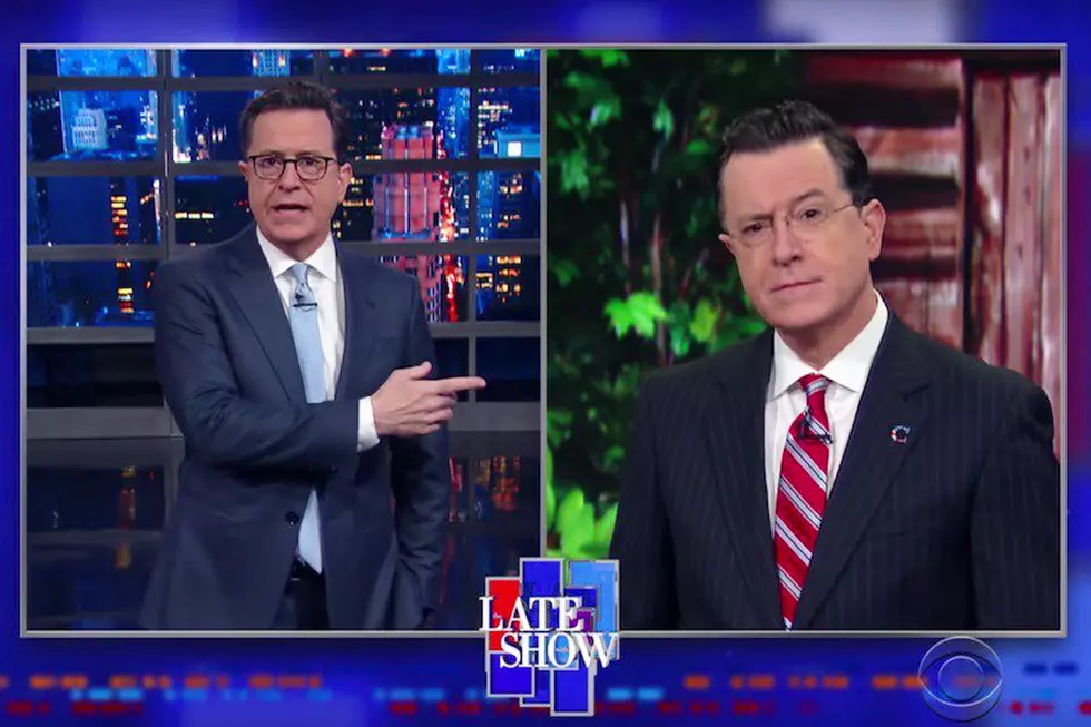 Stephen Colbert Alter-Ego Visits 'Late Show' Over Trump
