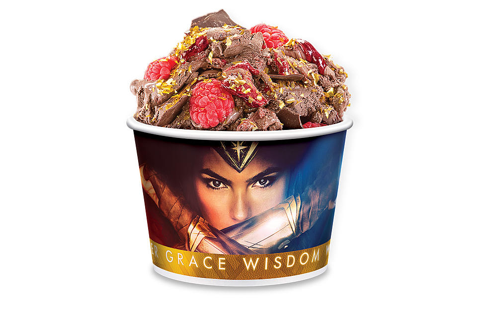 Adventures in Movie Food: Cold Stone Creamery’s Wonder Woman Ice Cream
